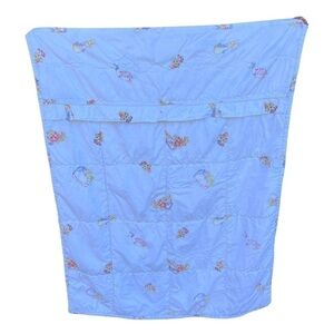 Beatrix Potter Peter Rabbit Quilted Toddler Quilt Blanket 49x38 PBK? GUC Flaws